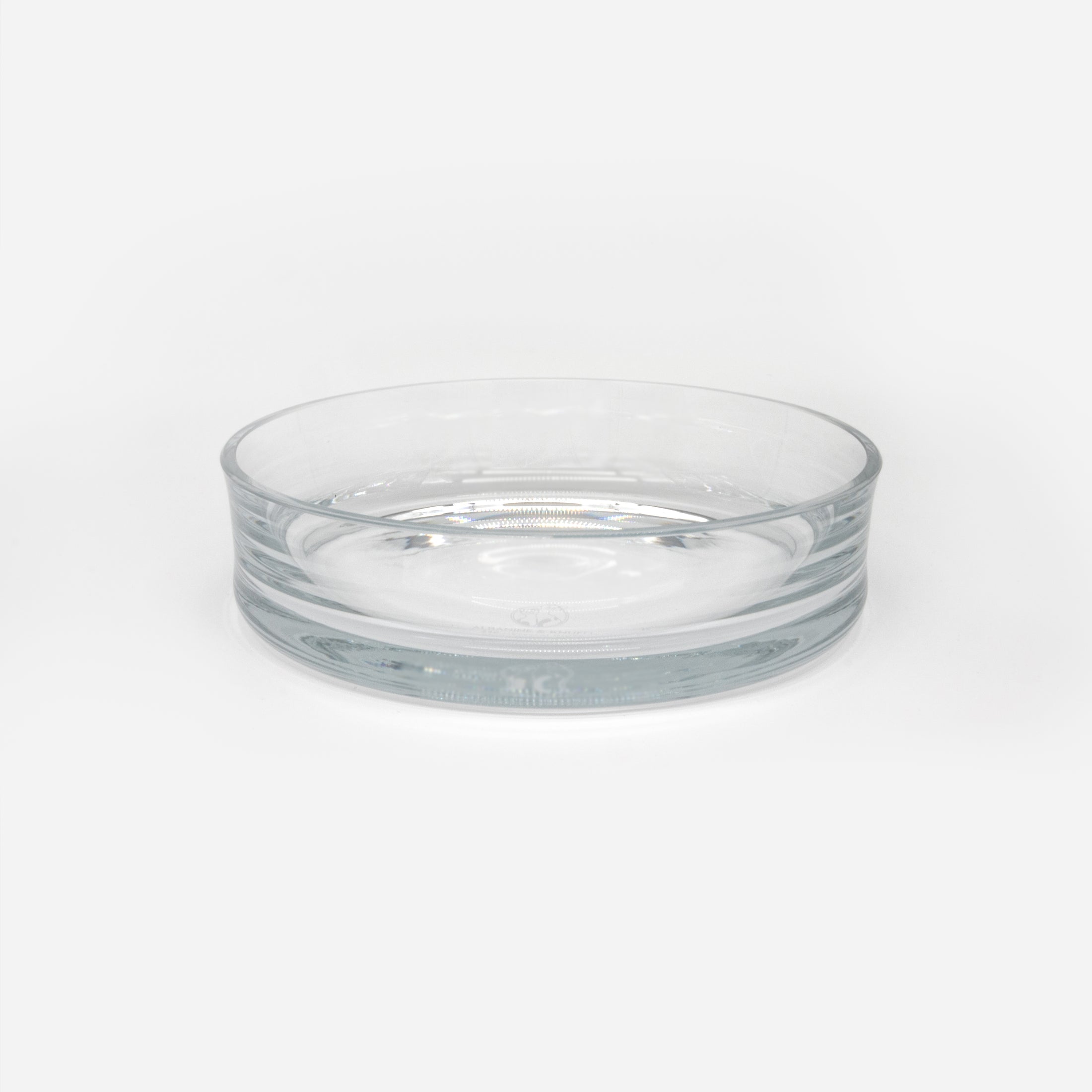 Set-Bestandteil Trinkschale für Katzen aus farblosem Kristallglas in Größe 22 cm – Ansicht von schräg oben (220)