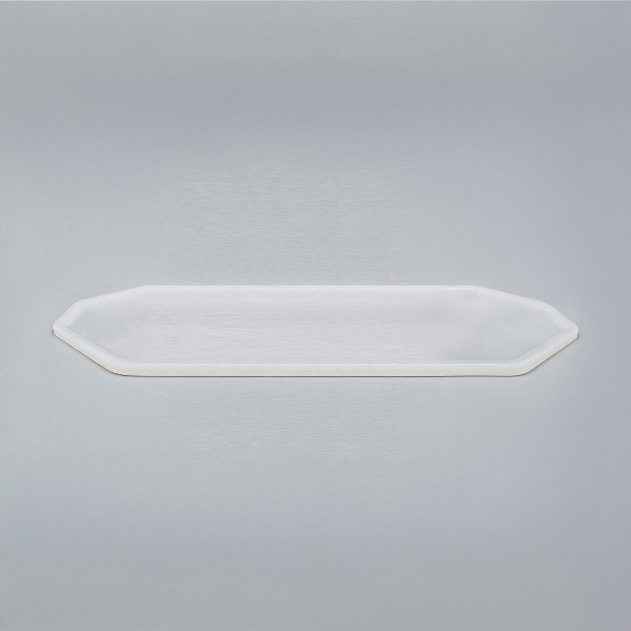 Set-Bestandteil farblose 3er Silikonunterlage für Katzengeschirr in Größe 18 cm – Ansicht von schräg oben (180)