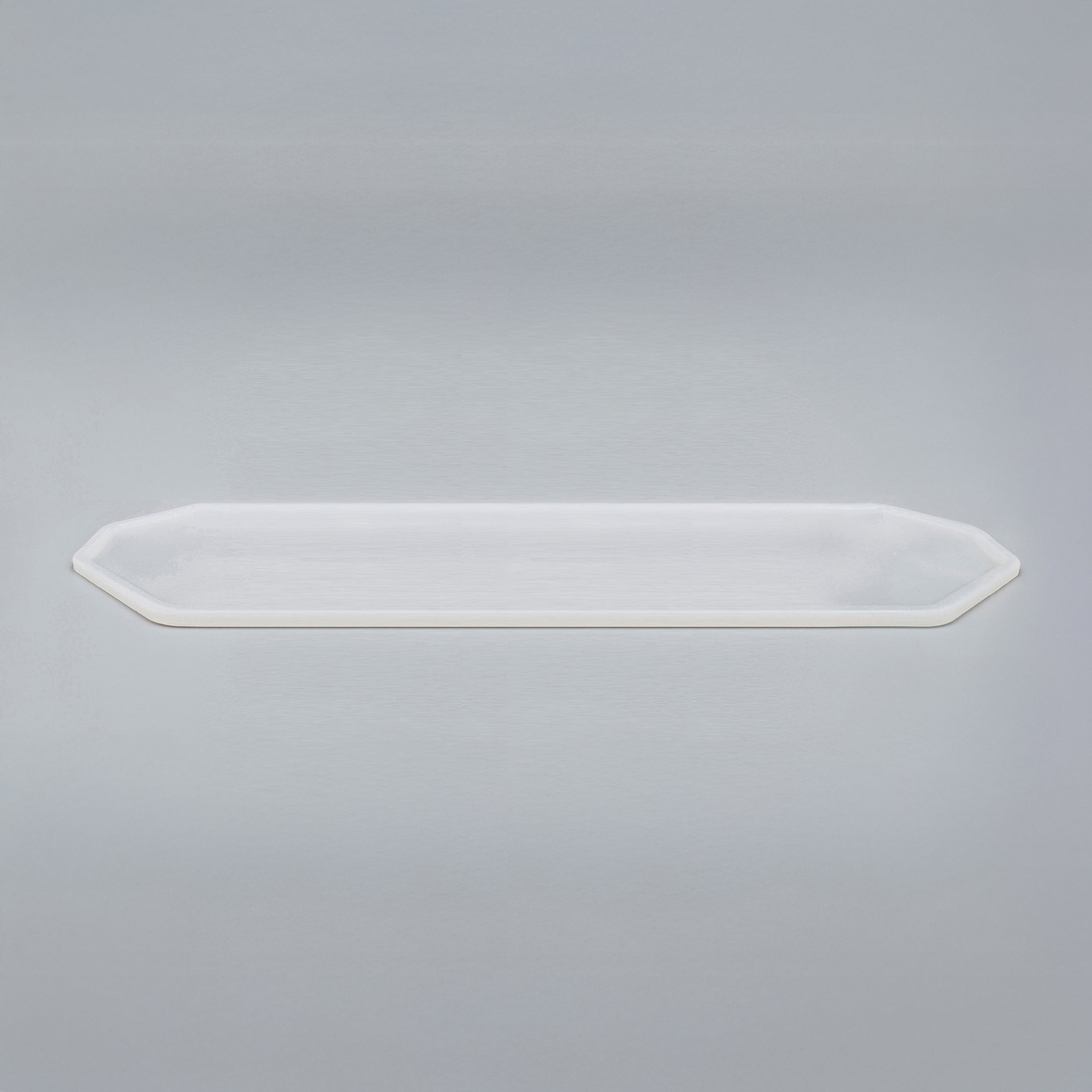 Set-Bestandteil farblose 4er Silikonunterlage lang für Katzengeschirr in Größe 18 cm – Ansicht von schräg oben (180)