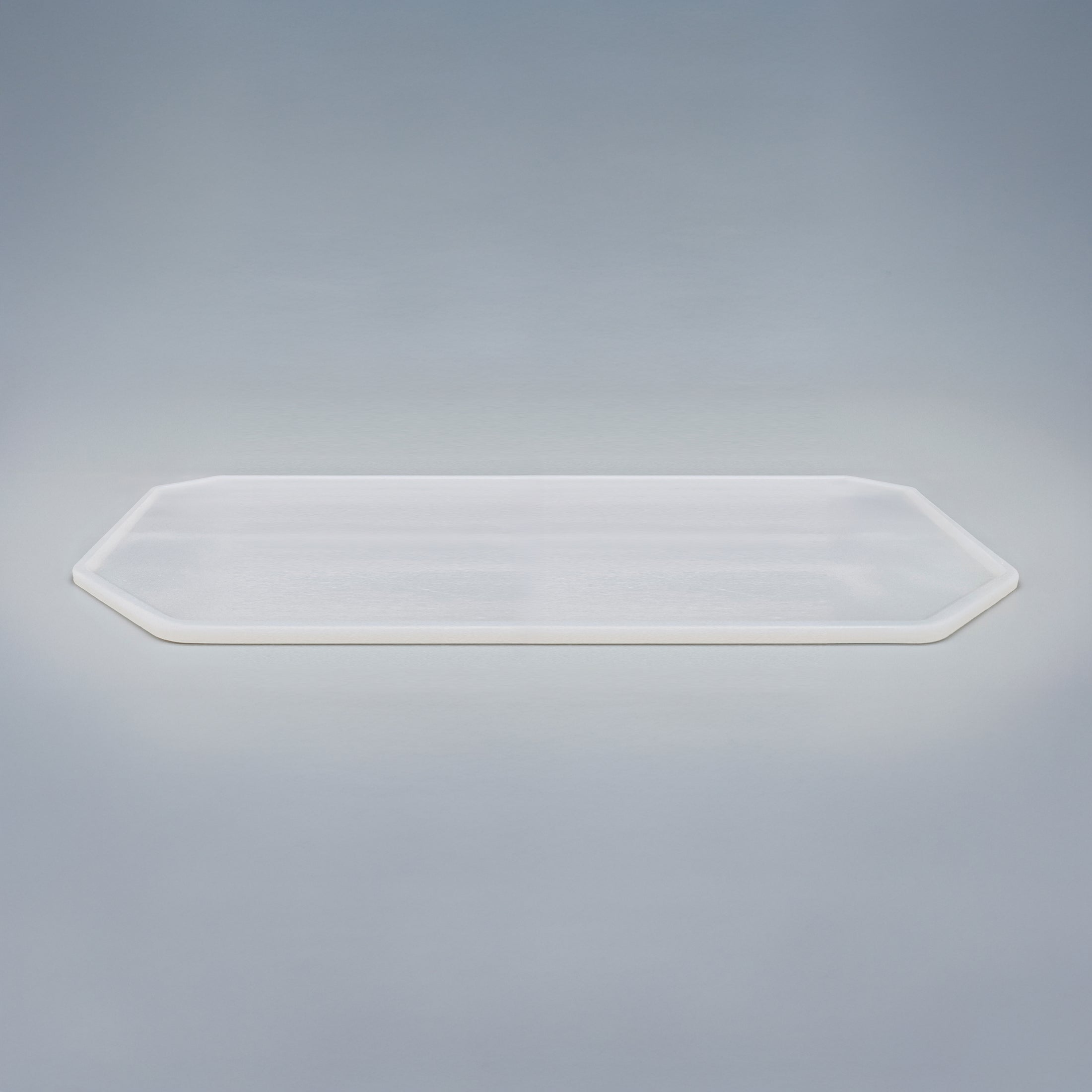 Set-Bestandteil: farblose 6er Silikonunterlage für Katzengeschirr in Größe 18 cm – Ansicht von schräg oben (180)