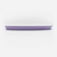 Bild in Galerie-Betrachter laden, Seitenansicht Katzenteller violett aus Porzellan in Größe 42 cm (Easter Egg)
